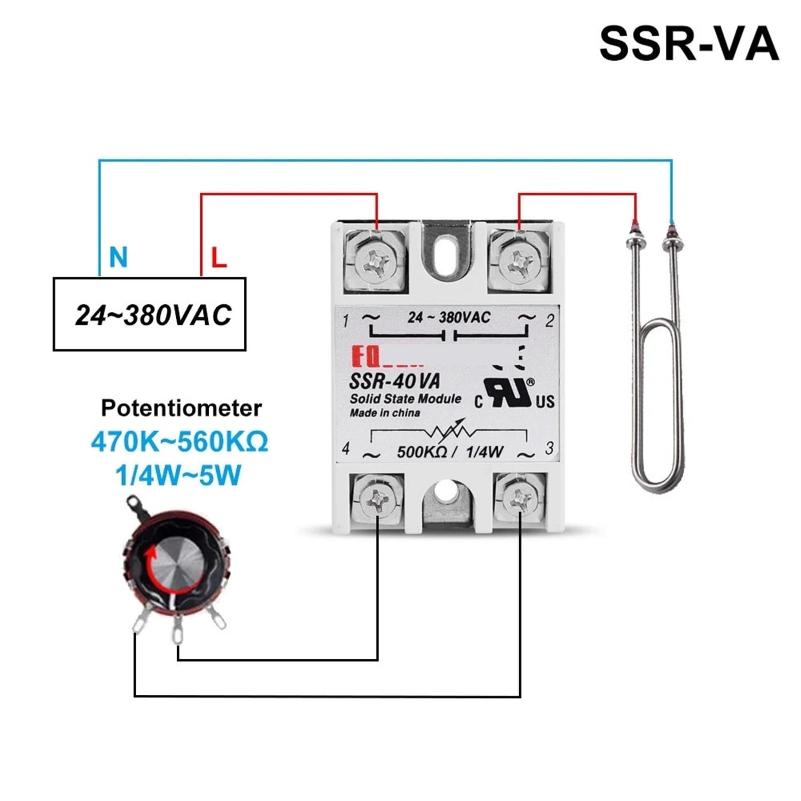 10VA 25VA 40VA Solid State Relay Voltage Regulator 24-380V AC